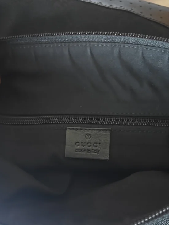 Gucci Black GG Monogram Crossbody Tote - Picture 4 of 10